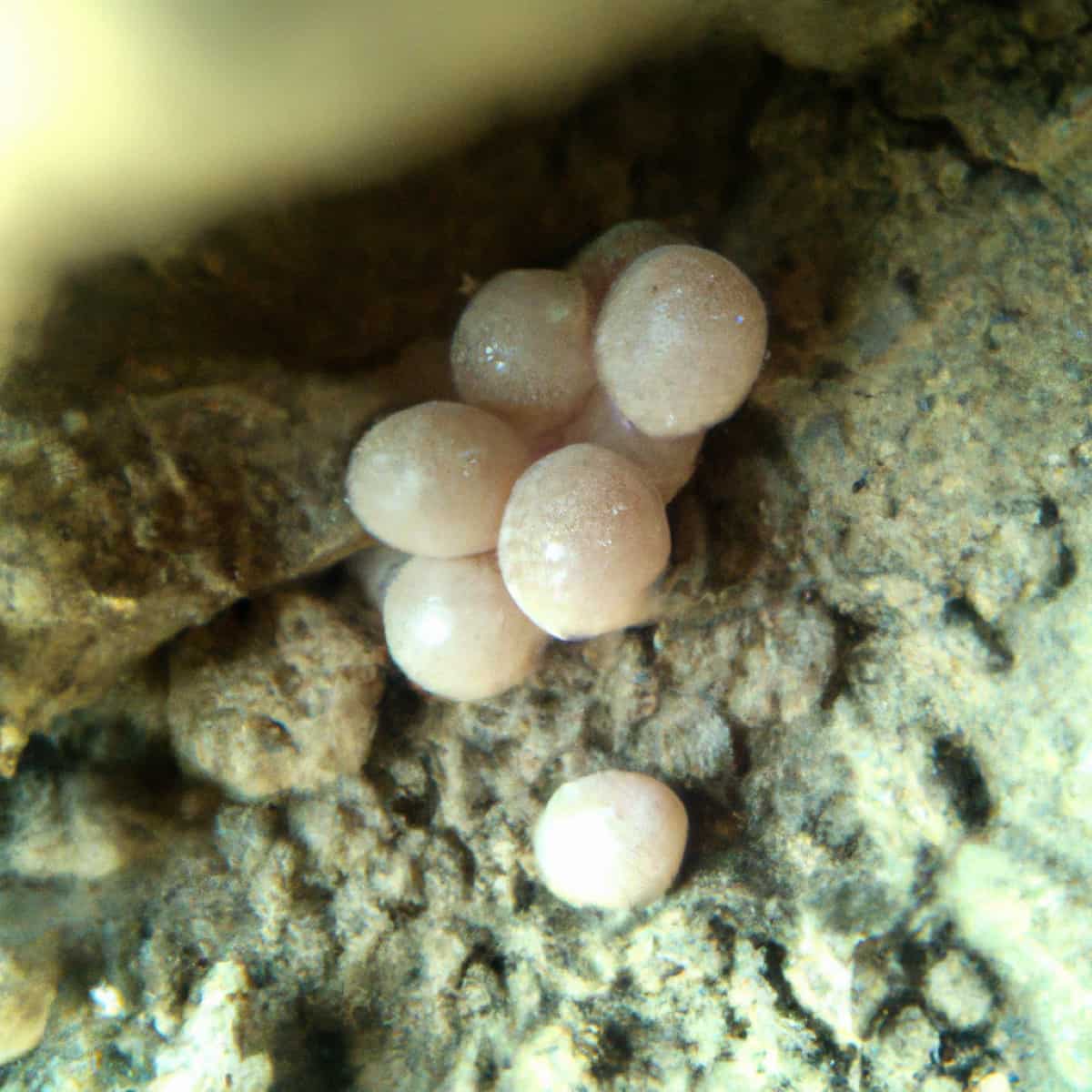 Spider Eggs in Soil