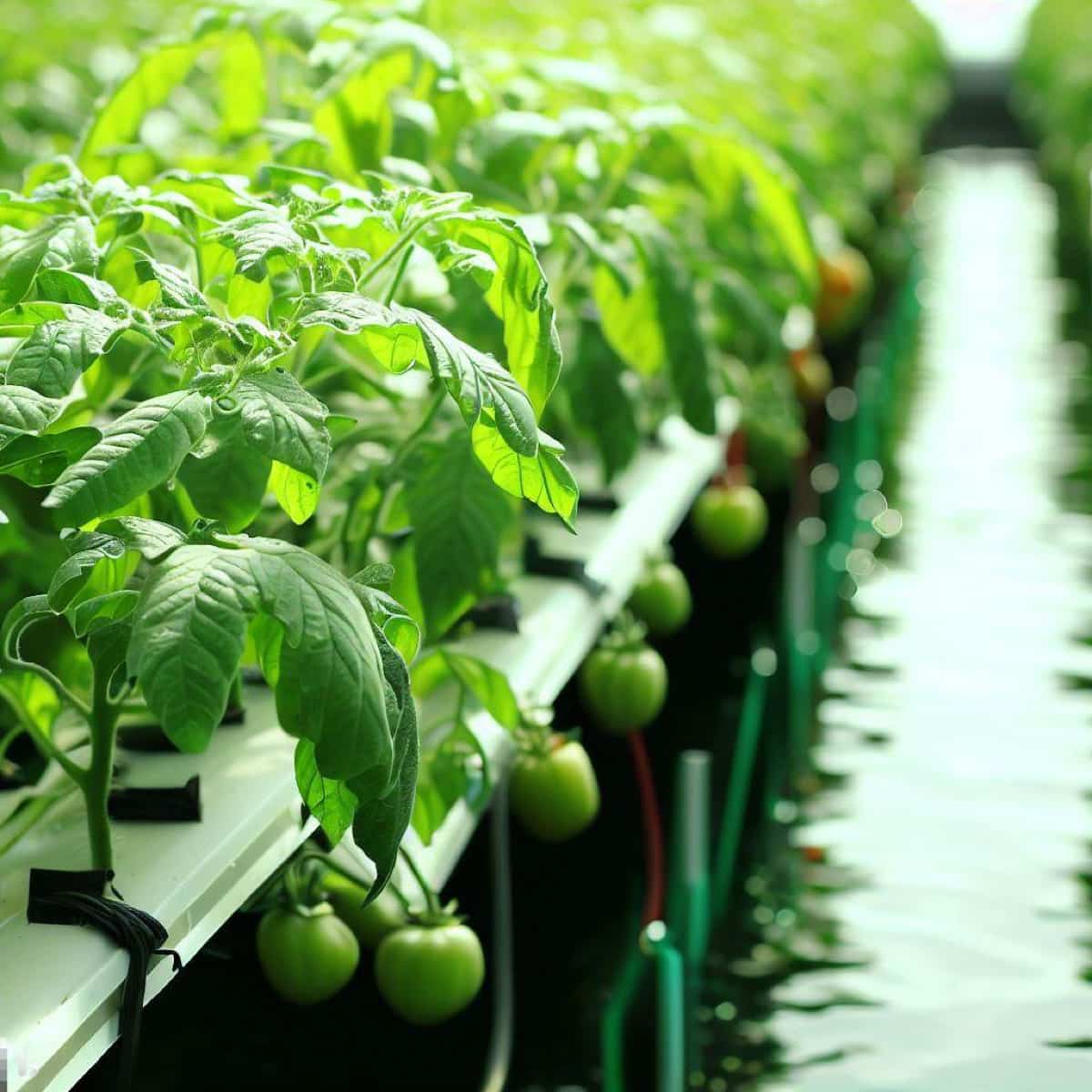 Aquaponic Tomatoes Farming