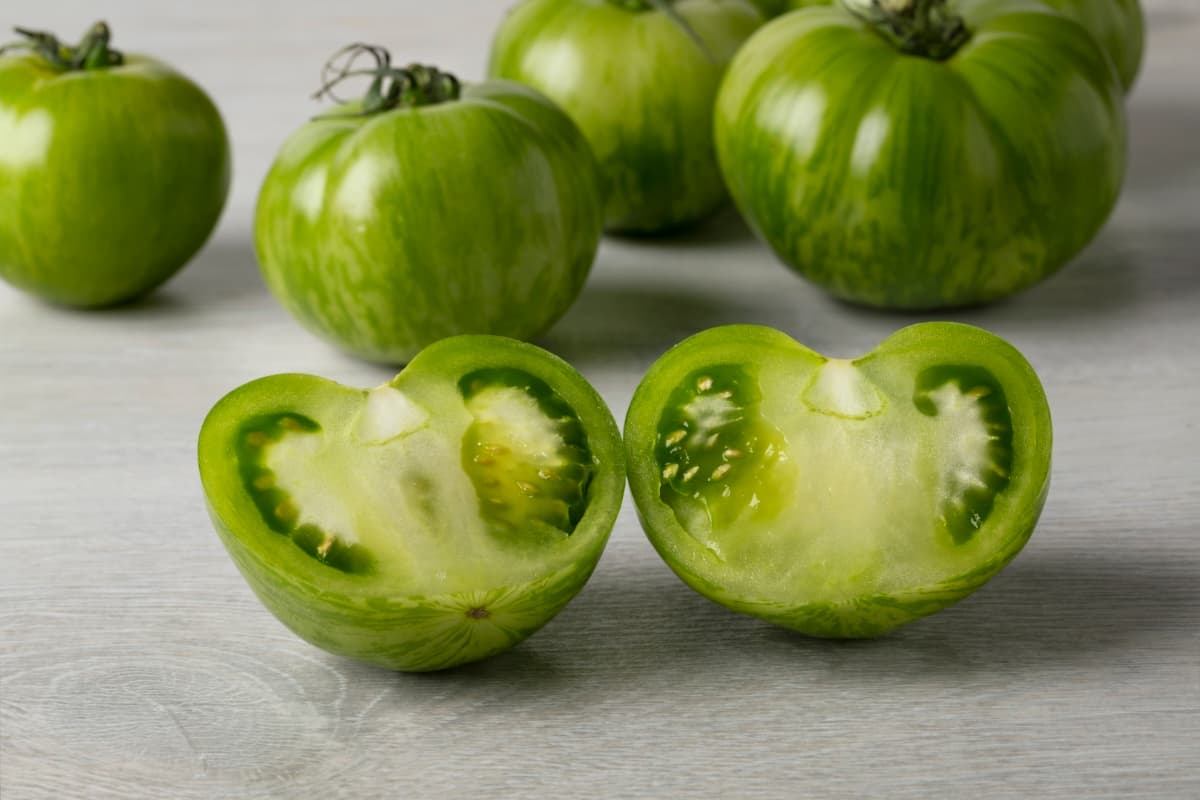 Fresh Green Zebra Tomato