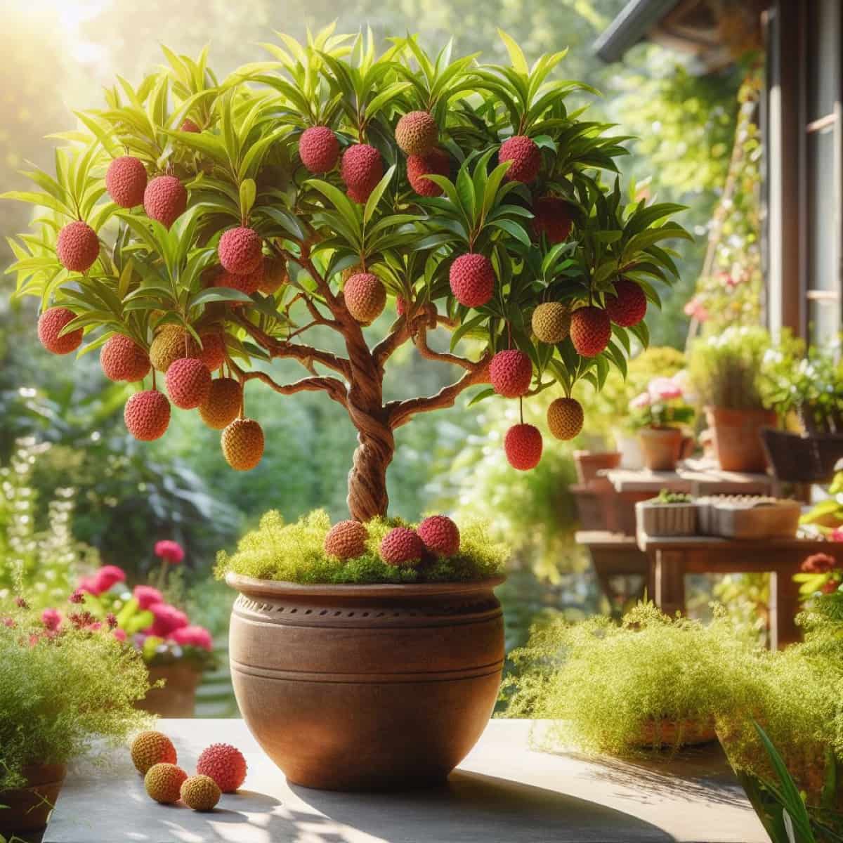 Potted Lychee Tree