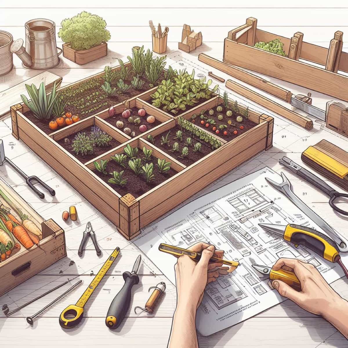 How to Build Vegetable Garden Boxes