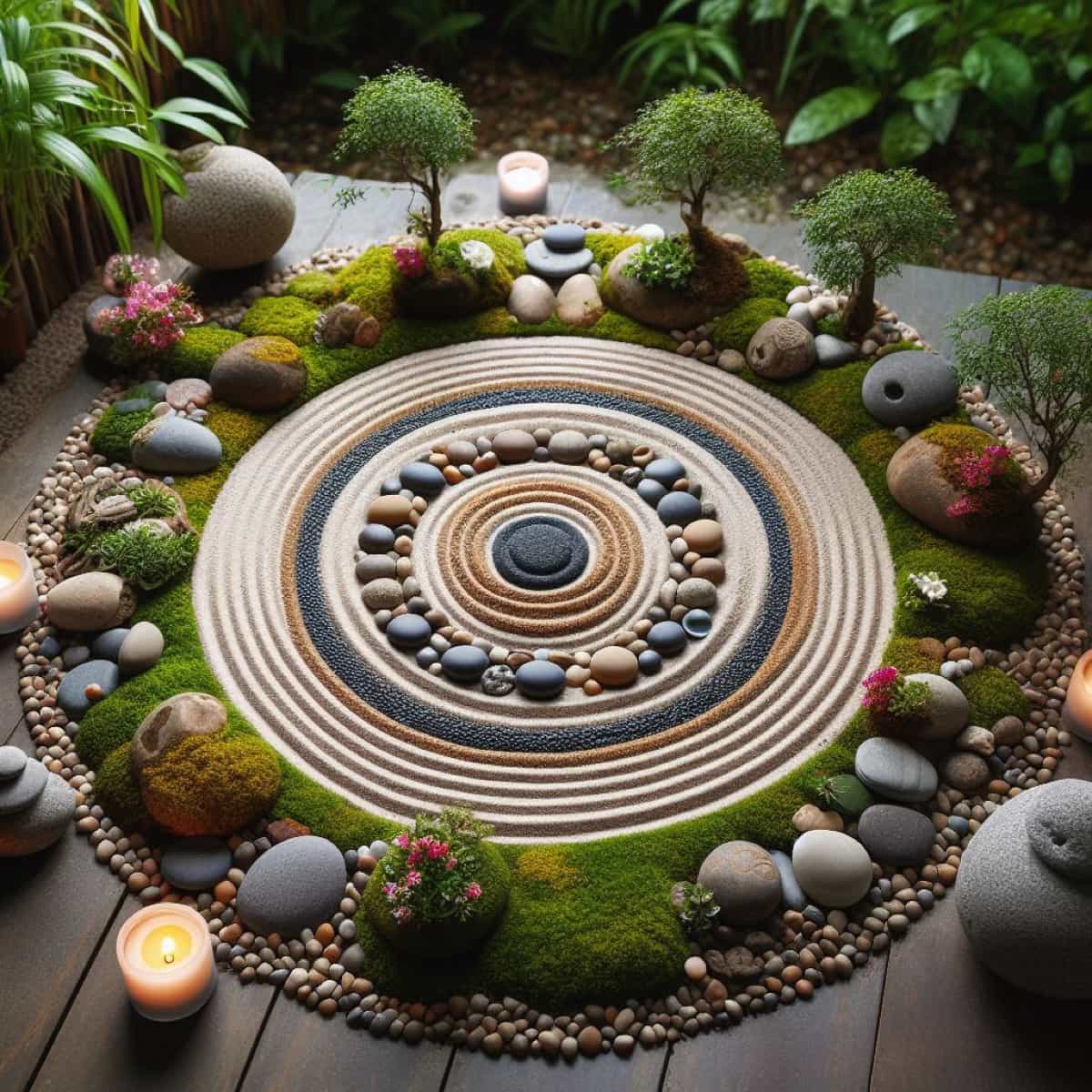 Mandala Garden with Simple Design