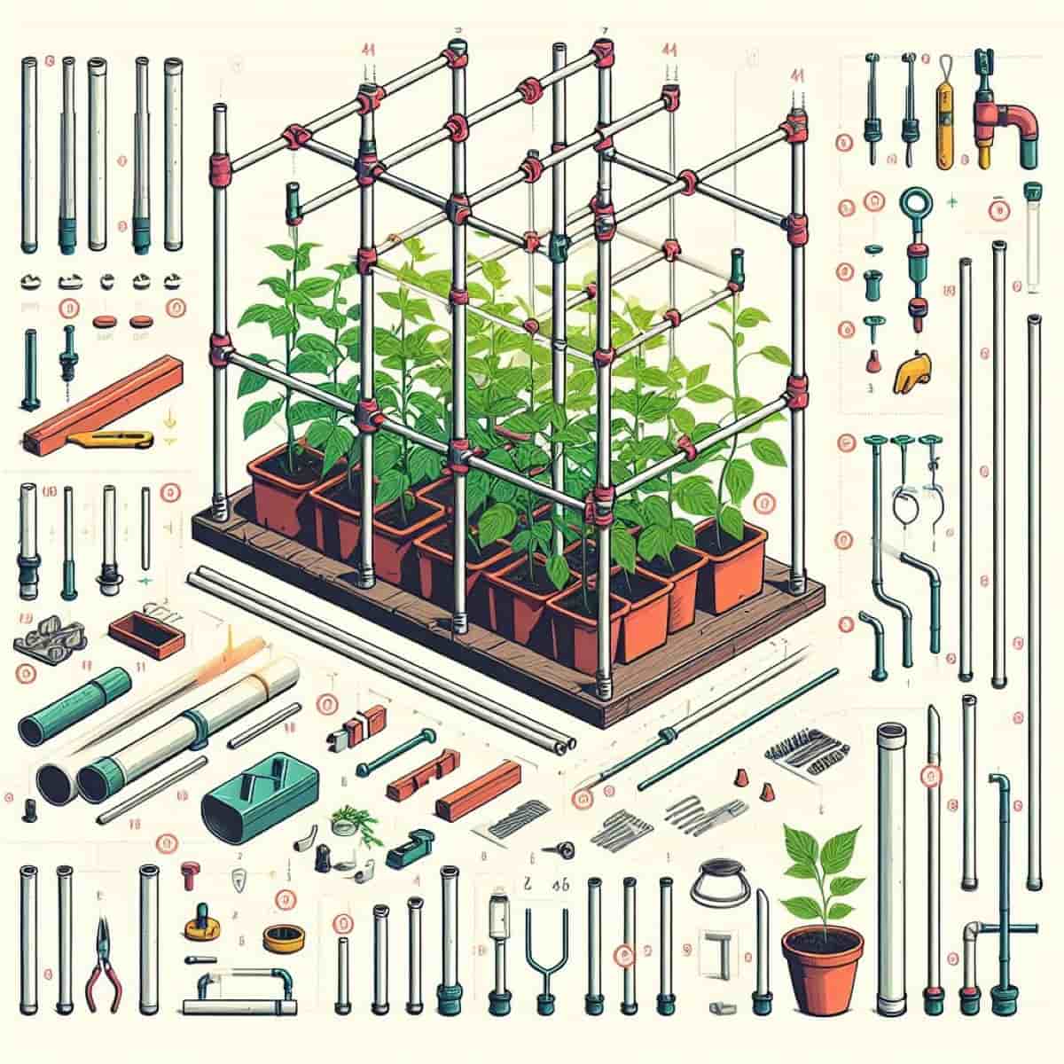 How to Build a Trellis for Container Gardening