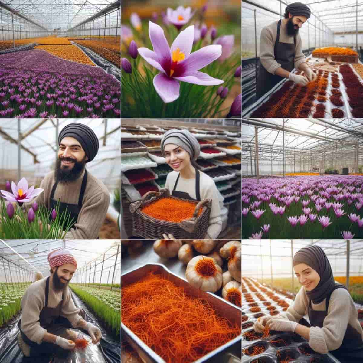Saffron in Greenhouse