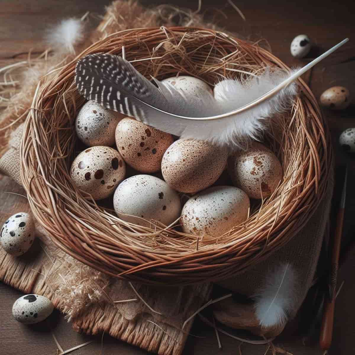 Turkey Eggs in Basket