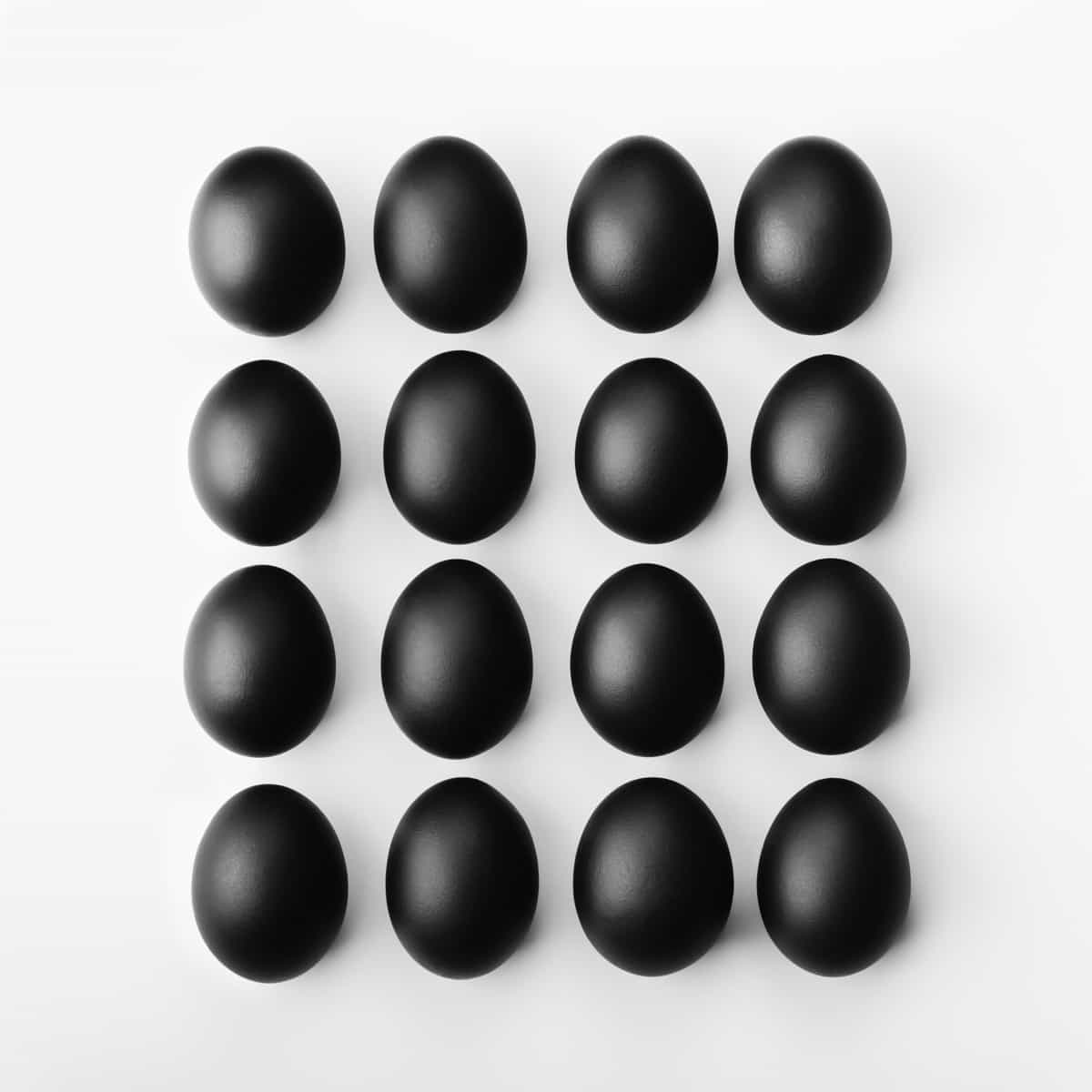 Black eggs concept